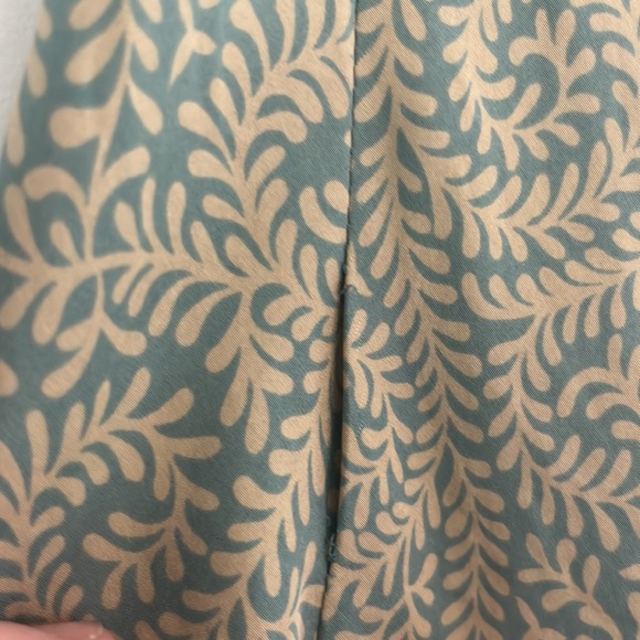 100% Silk J. Crew Light Blue Paisley Midi Dress - Picture 6 of 6